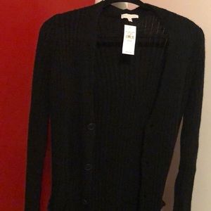 Long duster knit cardigan